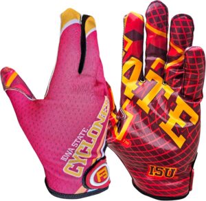 Iowa State Cyclones Football Receiver Gloves - Red - Main