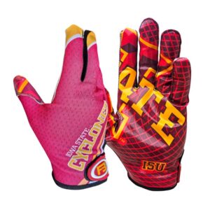 Iowa State Cyclones Football Receiver Gloves - Red - Main