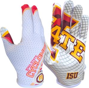 Iowa State Cyclones Football Receiver Gloves - White - Main