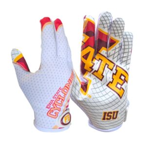 Iowa State Cyclones Football Receiver Gloves - White - Main