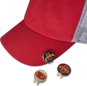 Iowa State Cyclone Hat Clip with Magnetic Ball Markers Main