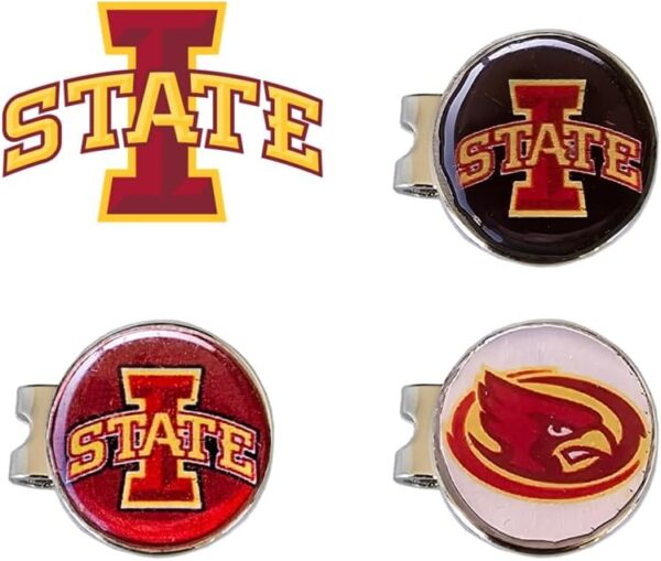 Iowa State Cyclones Hat Clip Ball Markers with Logo