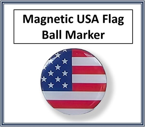 USA Flag Golf Glove Ball Marker Only