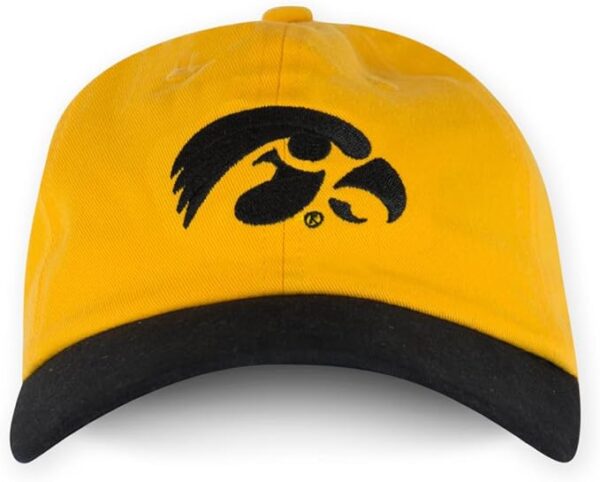 University of Iowa Hawkeyes - Hawk - Dk Yellow & Black - Hat - Front