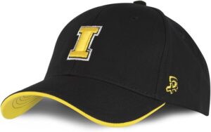 University of Iowa Hawkeyes Baseball Hat - I - Black - Hat - Main