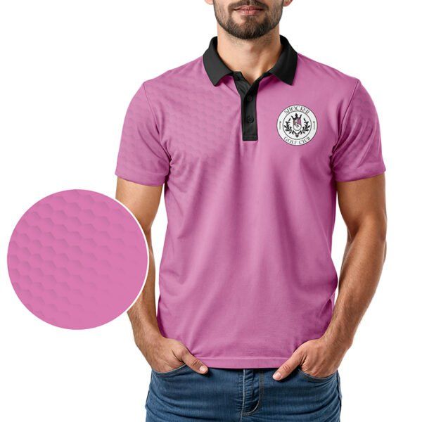 Golf Polo Shirt - Shocker Hot Pink - In Use