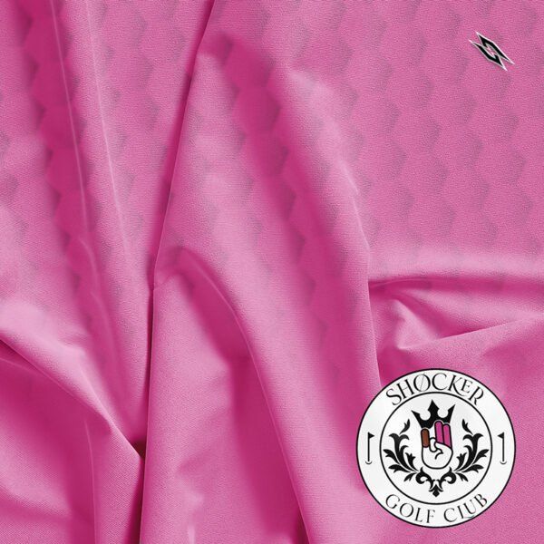 Golf Polo Shirt - Shocker Hot Pink - Pattern