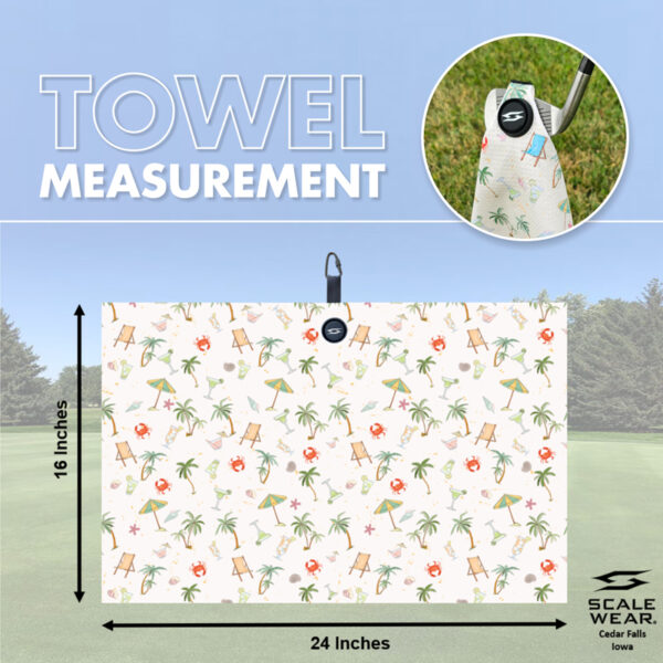 Beaches Magnetic Golf Towel