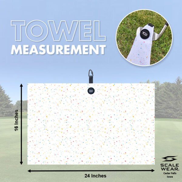 Golf Towel - Drip - White 2