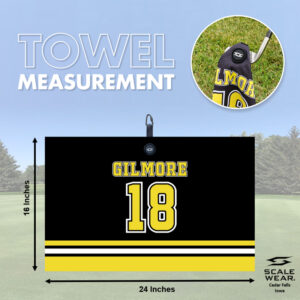 Funny and Crude Microfiber Magnetic Golf Towel - Gilmore 18 Golf Towel 2