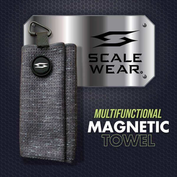 Heathered Microfiber Magnetic Golf Towel - Image 2