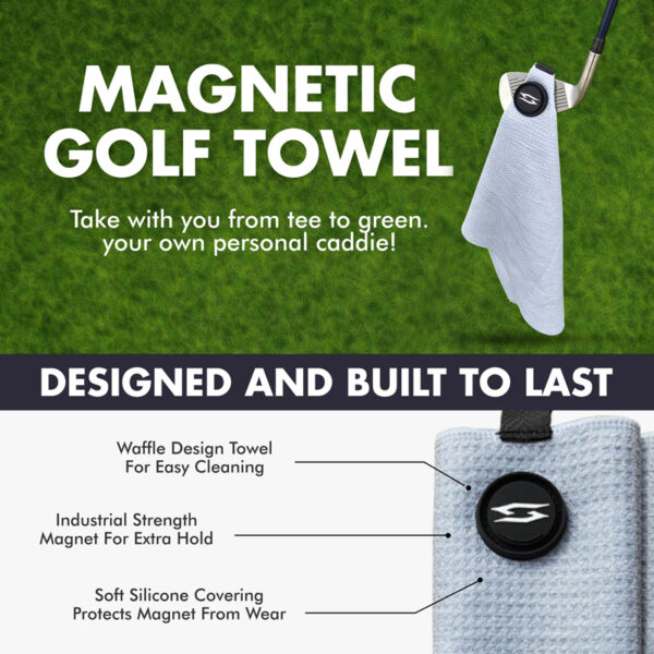 Golf Towel - Heathered - Gray 4