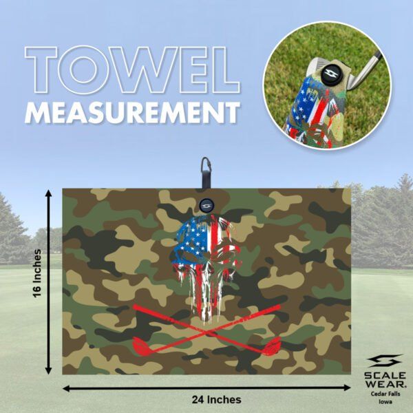 Patriotic Magnetic Microfiber Golf Towel - Image 13