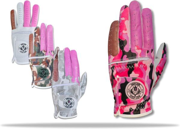 Shocker Camo Golf Glove - Hot Pink - Image of All