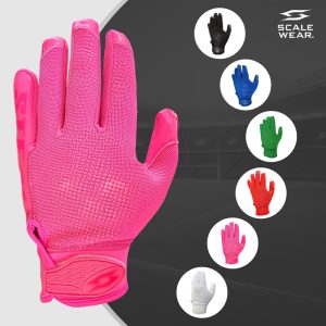 Pro Stealth Football Receiver Gloves - Pink 1