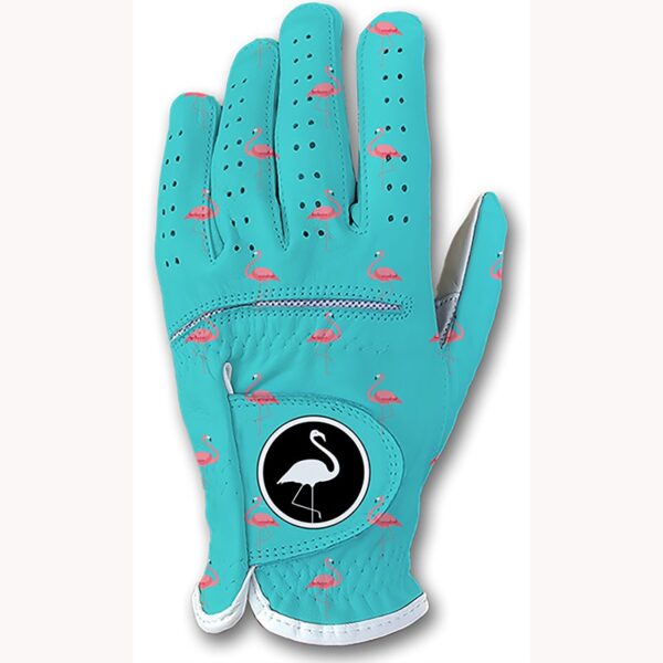 Flamingo Golf Glove - Blue - Main