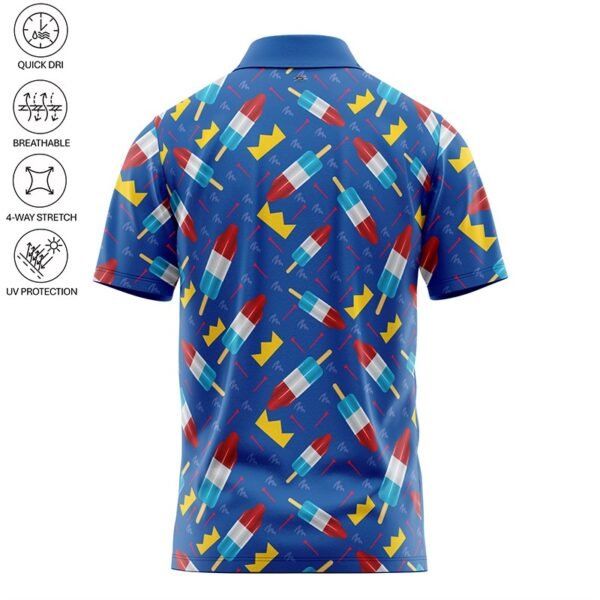 Golf Polo Shirt - Bomb Popsicle - Back