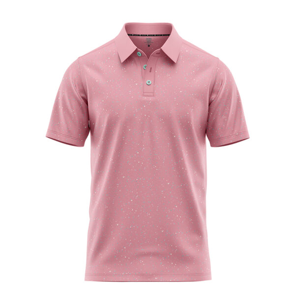 Drip Polo Shirt - Golf Polo Shirts - Pink - Main