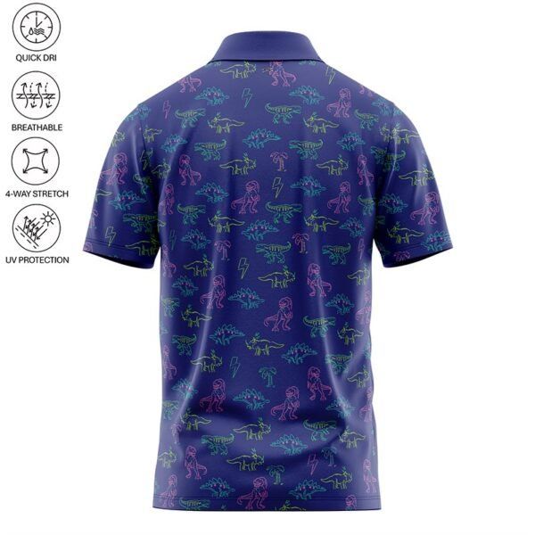 Electric Dino Polo Shirt - Image 3