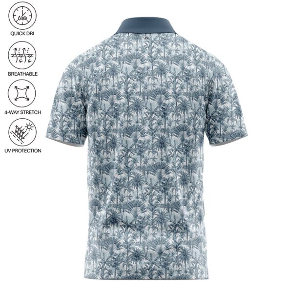 Golf Polo Shirt - Palm Trees - Back