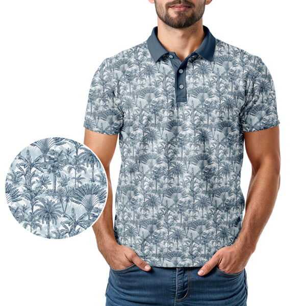 Palm Trees Polo Shirt - Image 2