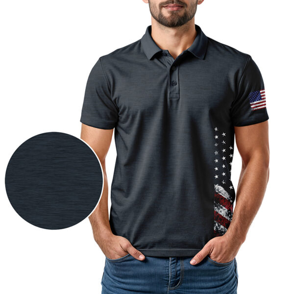 Patriotic Flag Polo Shirt - Image 2