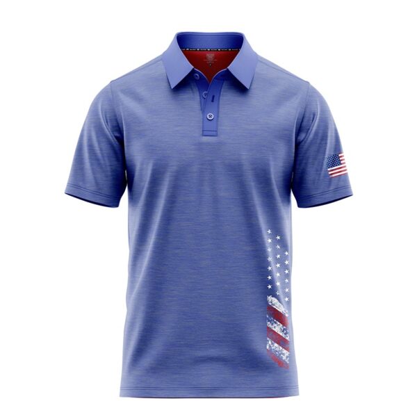 Patriotic Flag Polo Shirt - Image 4