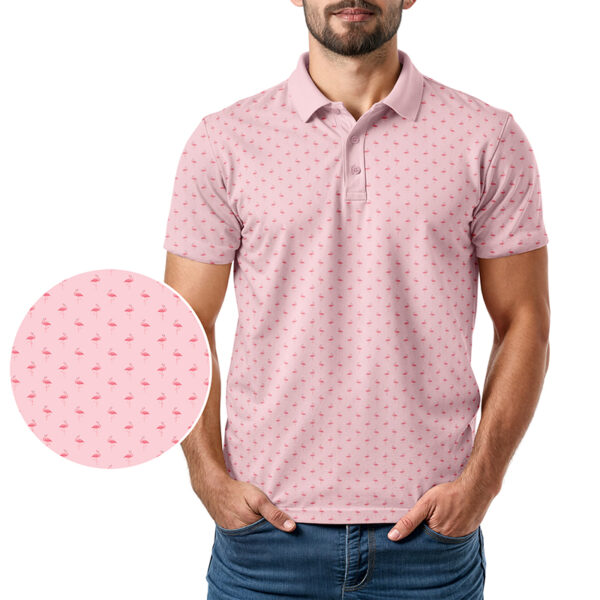 Little Flamingo Polo Shirt - Image 2