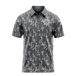 Shocker Camo Polo Shirt - Gray - Golf Polo Shirts - Main