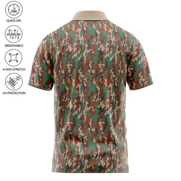 Golf Polo Shirt - Shocker Marine Camo - Back