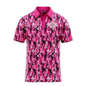 Shocker Camo Polo Shirt - Pink Camo - Golf Polo Shirts - Main