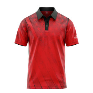 Red Stars and Stripes Polo Shirt - Golf Polo Shirts - Main