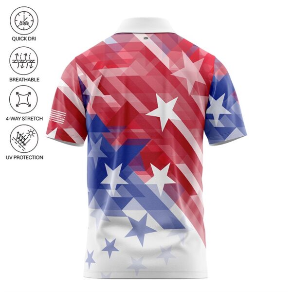 Shooting Stars and Stripes Polo Shirt - Image 3