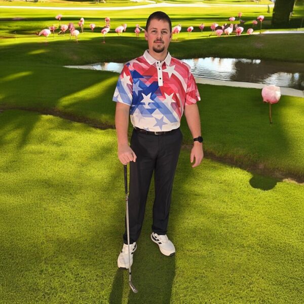 Shooting Stars and Stripes Polo Shirt - Image 6