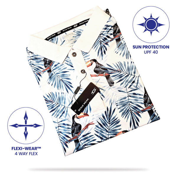 Golf Polo Shirt - Toucans - Folded