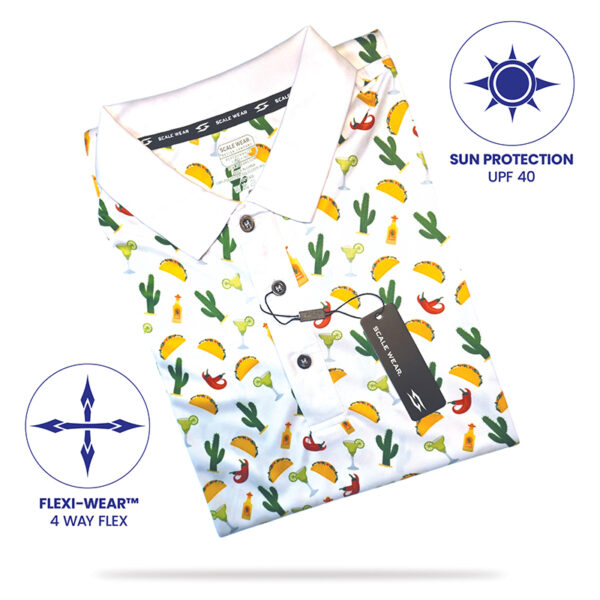 Tacos and Tequila Polo Shirt - Image 4