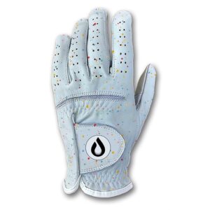 White Drip Golf Glove - Main