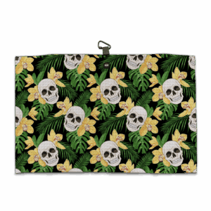Hawaiian Skulls Golf Towel - Microfiber Magnetic Towel
