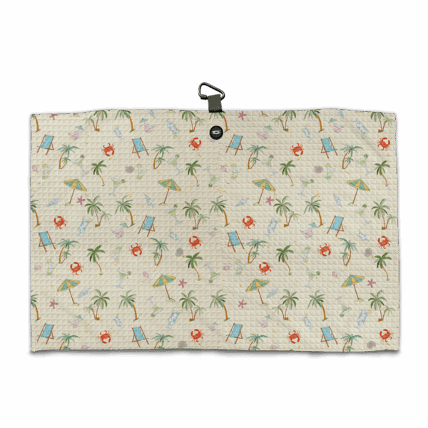 Beaches Golf Towel - Microfiber Magnetic Towel