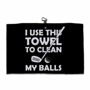 Clean My Balls Golf Towel - Microfiber Magnetic Towel
