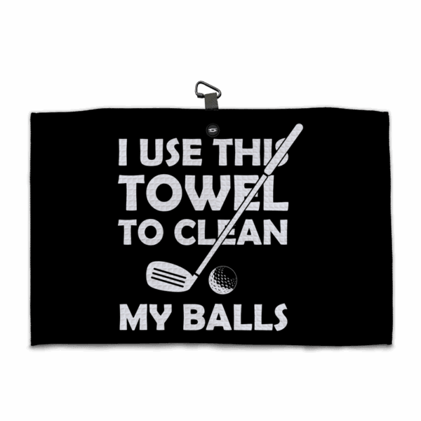 Clean My Balls Golf Towel - Microfiber Magnetic Towel