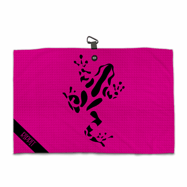 Rippit Pink Magnetic Golf Towel - Golf Towels - Main