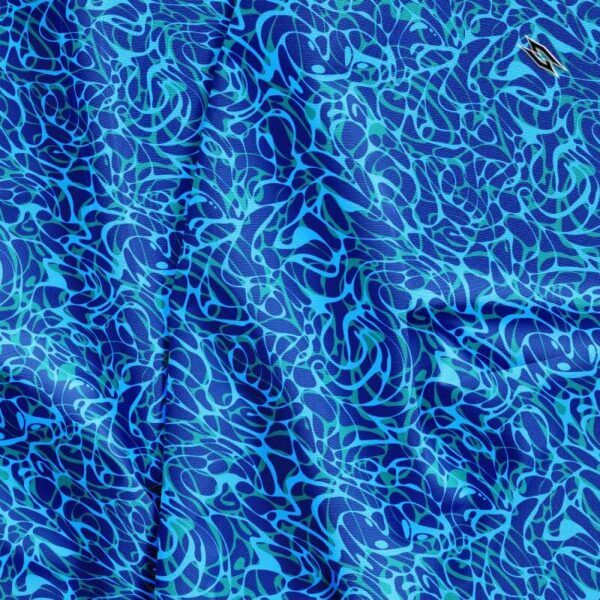 Blue Paisleys V2 Polo Shirt - Image 5