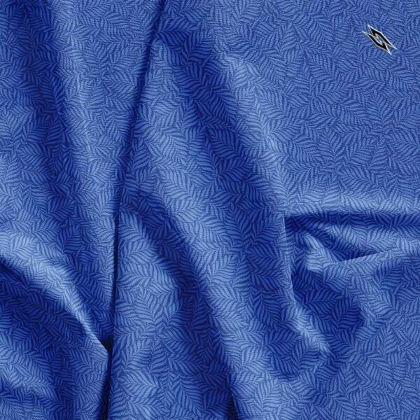 Golf Polo Shirt - Blue Palm Leaves - Pattern - M-012