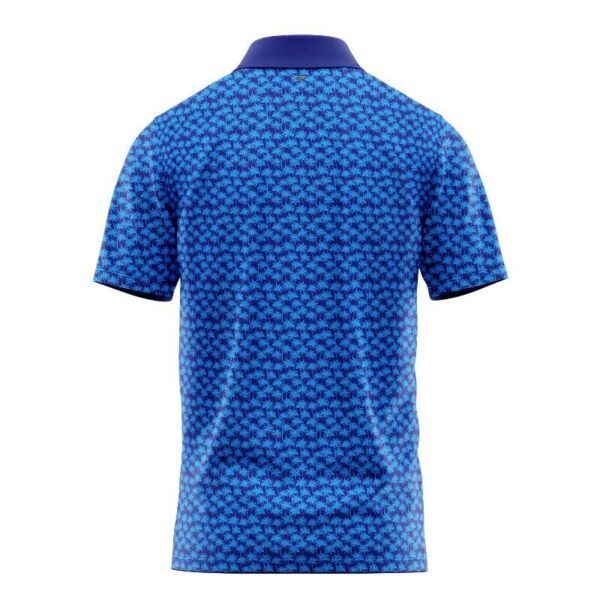 Navy Palms Polo Shirt - Image 3