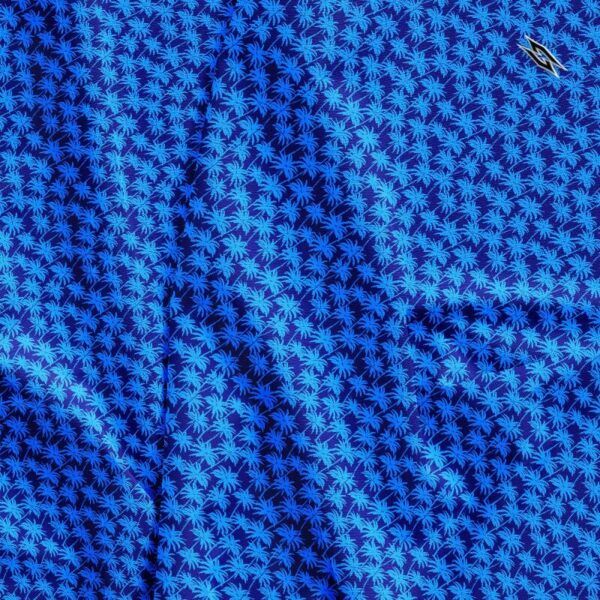 Golf Polo Shirt - Blue Palm Trees - Pattern - M-013