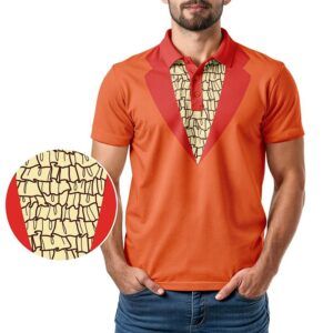 Lloyd Tuxedo Polo Shirt - Golf Polo Shirt - Dumb Dumber Lloyd - In Use