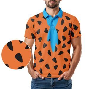 Fred Flinstone Golf Polo Shirt - Golf Polo Shirt - Fred Flinstone - In Use