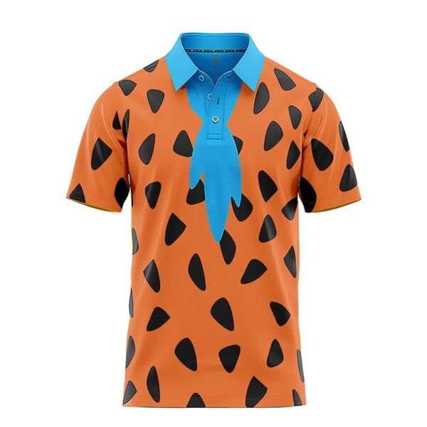Parody Fred Flintstone Golf Polo Shirt - Image 2