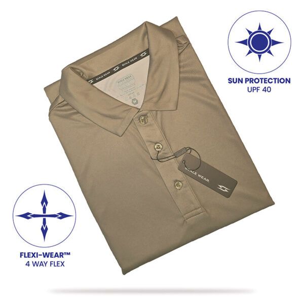Digi-Camo Tan Polo Shirt - Patriotic Digi-Camo Tan - Folded